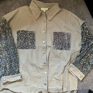 Lovely Melody Beige Shacket